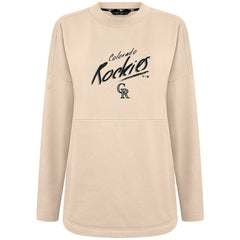 Colorado Rockies Levelwear Women's Oversized Beaudry Sizzle Top Khaki