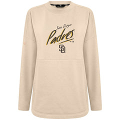 San Diego Padres Levelwear Women's Oversized Beaudry Sizzle Top Khaki