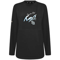 Tampa Bay Rays Levelwear Women's Oversized Beaudry Sizzle Top Black