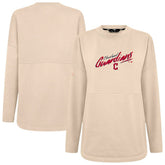 Cleveland Guardians Levelwear Women's Oversized Beaudry Sizzle Top Khaki