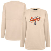 Detroit Tigers Levelwear Women's Oversized Beaudry Sizzle Top Khaki