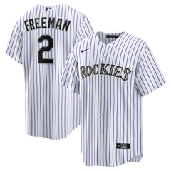 Tyler Freeman Colorado Rockies Youth Home Replica Jersey - White