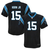 Jimmy Horn Jr. Carolina Panthers Youth Team Game Jersey - Black