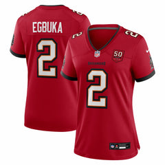 Emeka Egbuka Tampa Bay Buccaneers Women's Team 50th Season Game Jersey - Red