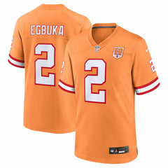 Emeka Egbuka Tampa Bay Buccaneers Alternate 2 50th Season Game Jersey - Creamsicle