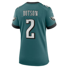 Jahan Dotson Philadelphia Eagles Women's Team Game Jersey - Midnight Green