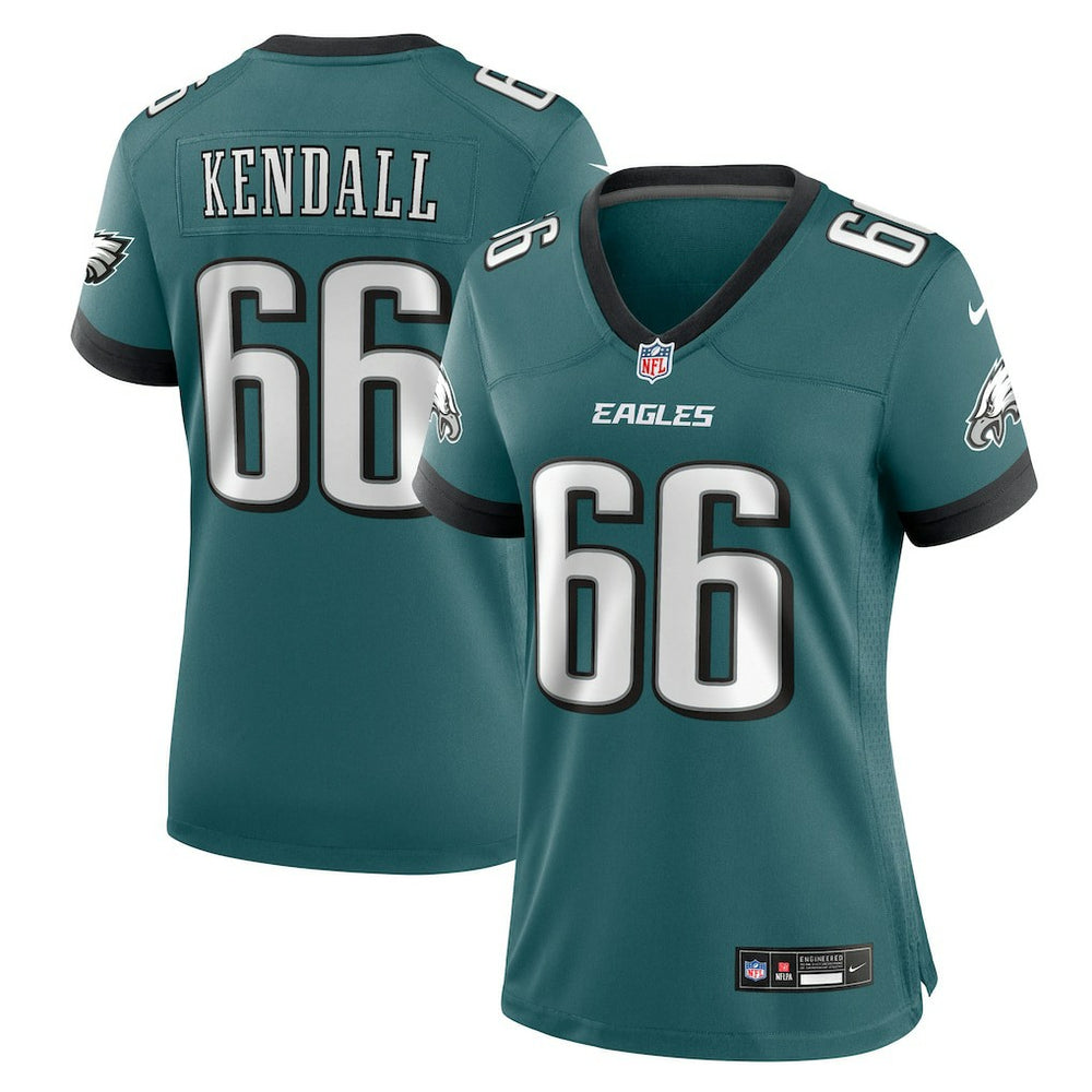 Drew Kendall Philadelphia Eagles Women's Team Game Jersey - Midnight Green