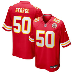 Brandon George Kansas City Chiefs Team Game Jersey - Red
