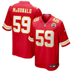 Cooper McDonald Kansas City Chiefs Team Game Jersey - Red