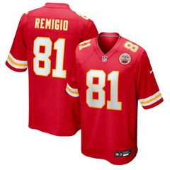 Nikko Remigio Kansas City Chiefs Team Game Jersey - Red