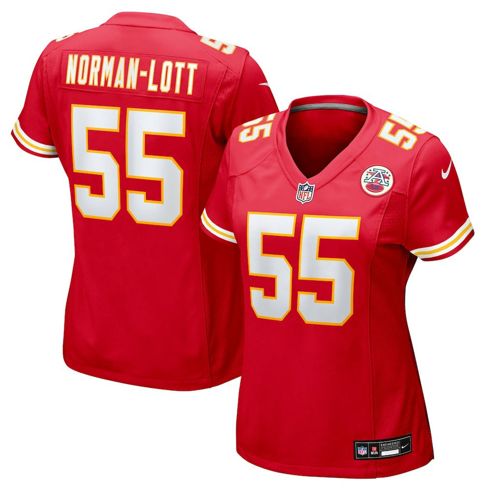 Omarr Norman-Lott Kansas City Chiefs Women's Team Game Jersey - Red