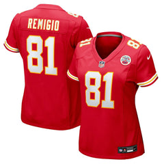 Nikko Remigio Kansas City Chiefs Women's Team Game Jersey - Red