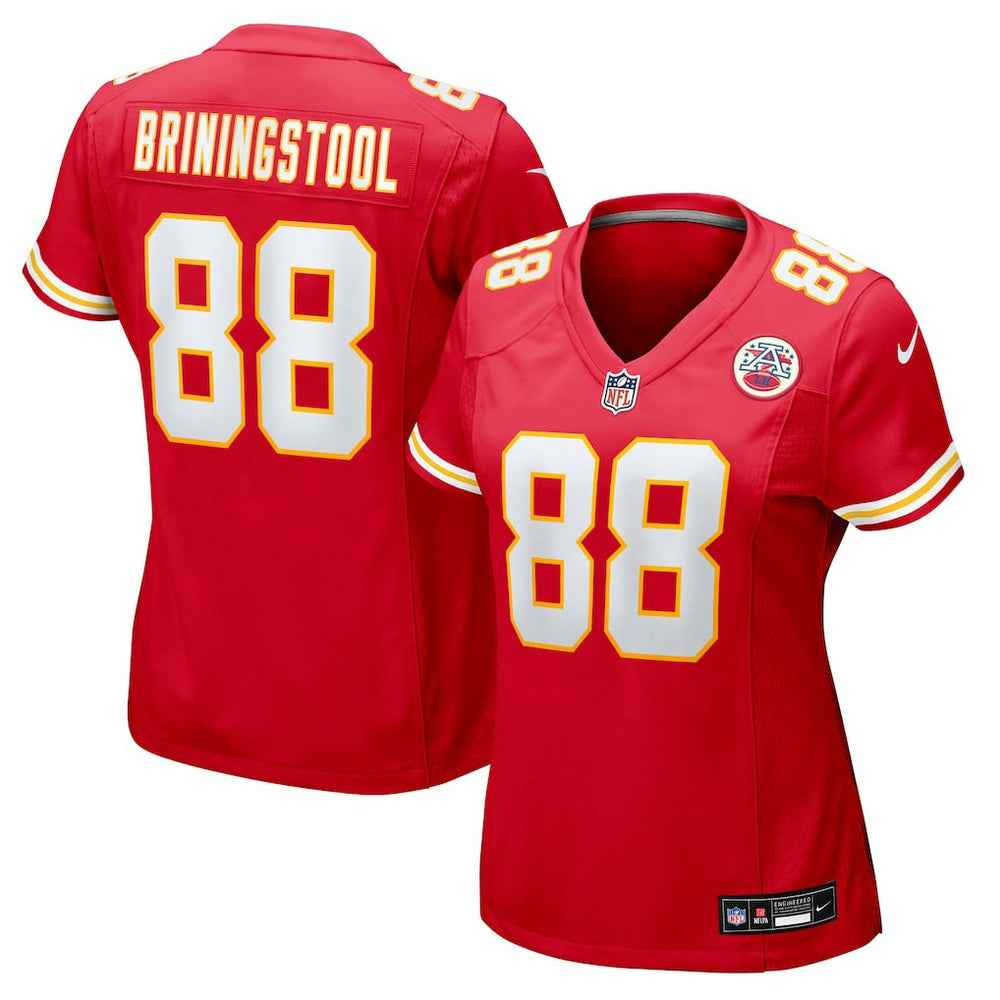 Jake Briningstool Kansas City Chiefs Women's Team Game Jersey - Red