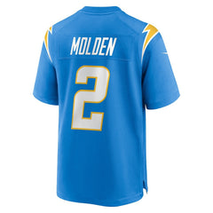 Elijah Molden Los Angeles Chargers Team Game Jersey - Powder Blue