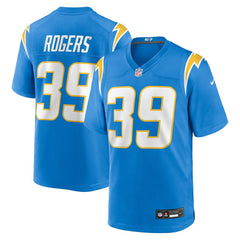 Eric Rogers Los Angeles Chargers Team Game Jersey - Powder Blue