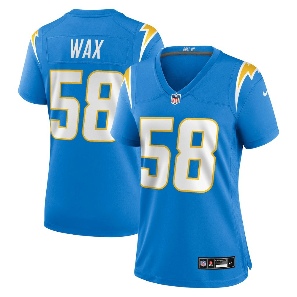 Marlowe Wax Los Angeles Chargers Women's Team Game Jersey - Powder Blue