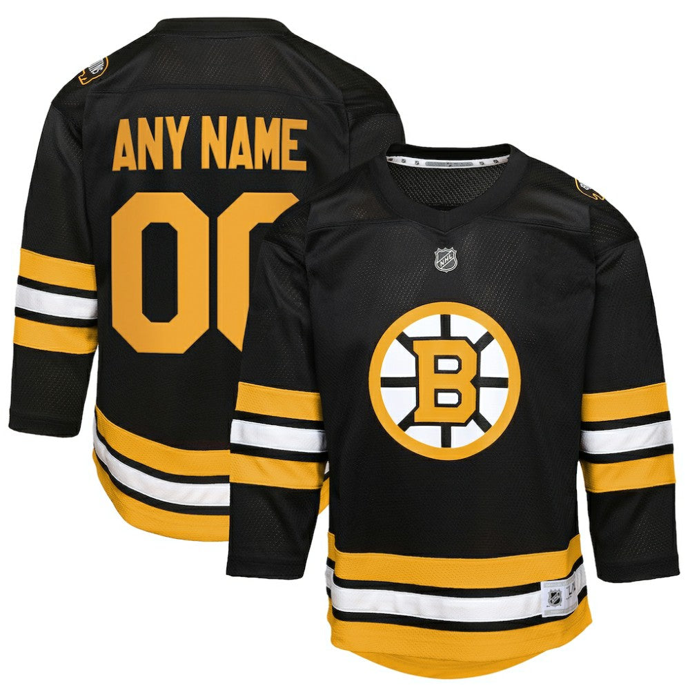 Boston Bruins Youth Home Custom Replica Jersey Black