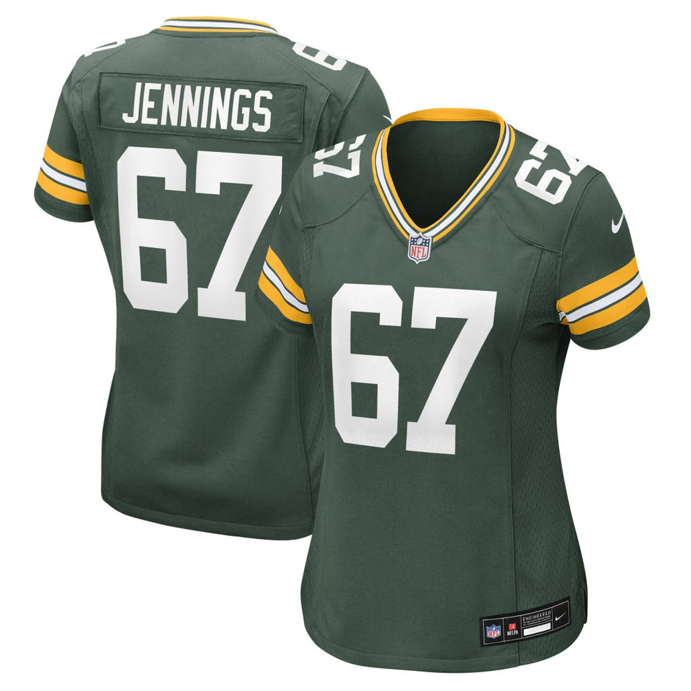 Donovan Jennings Green Bay Packers Women's Team Game Jersey - Green