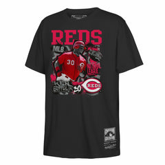 Ken Griffey Jr. Cincinnati Reds Youth Cooperstown Star Moment T-Shirt Black | Mitchell & Ness