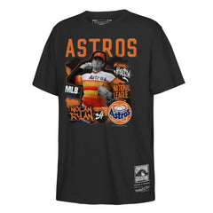 Nolan Ryan Houston Astros Youth Cooperstown Star Moment T-Shirt Black | Mitchell & Ness