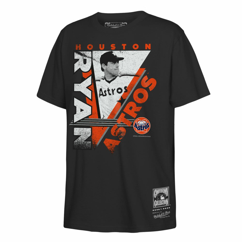 Nolan Ryan Houston Astros Youth In the Zone Player Graphic T-Shirt Black | Mitchell & Ness