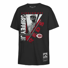 Ken Griffey Jr. Cincinnati Reds Youth In the Zone Player Graphic T-Shirt Black | Mitchell & Ness