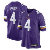 Myles Price Minnesota Vikings Team Game Jersey - Purple