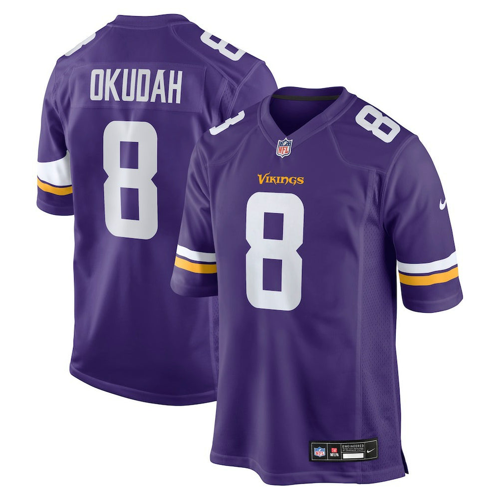Jeff Okudah Minnesota Vikings Team Game Jersey - Purple