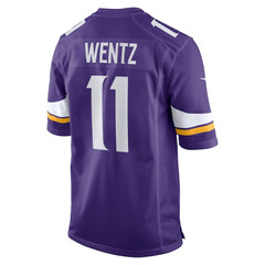 Carson Wentz Minnesota Vikings Team Game Jersey - Purple