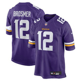 Max Brosmer Minnesota Vikings Team Game Jersey - Purple