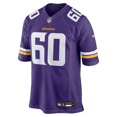 Joe Huber Minnesota Vikings Team Game Jersey - Purple