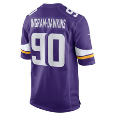 Tyrion Ingram-Dawkins Minnesota Vikings Team Game Jersey - Purple