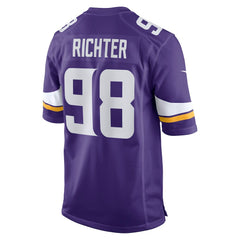Bo Richter Minnesota Vikings Team Game Jersey - Purple
