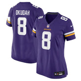 Jeff Okudah Minnesota Vikings Women's Team Game Jersey - Purple