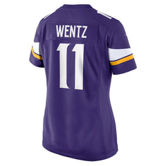 Carson Wentz Minnesota Vikings Women's Team Game Jersey - Purple