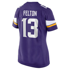 Tai Felton Minnesota Vikings Women's Team Game Jersey - Purple