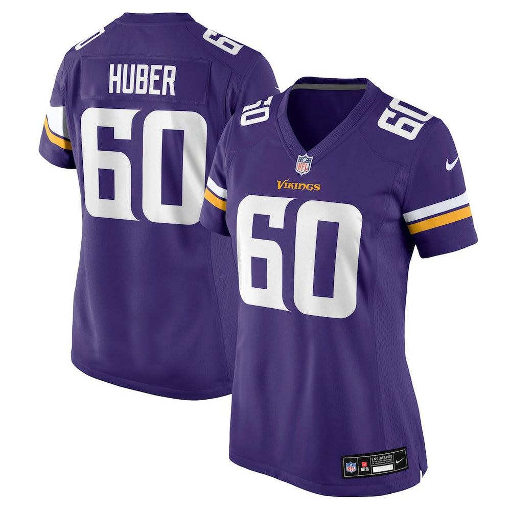 Joe Huber Minnesota Vikings Women's Team Game Jersey - Purple