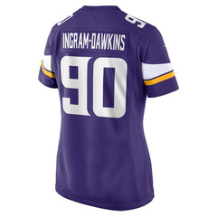 Tyrion Ingram-Dawkins Minnesota Vikings Women's Team Game Jersey - Purple