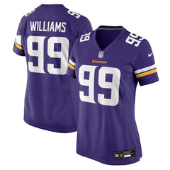Elijah Williams Minnesota Vikings Women's Team Game Jersey - Purple