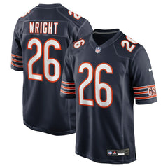 Nahshon Wright Chicago Bears Team Game Jersey - Navy