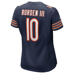 Luther Burden III Chicago Bears Women's Team Game Jersey - Navy