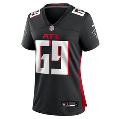 Jack Nelson Atlanta Falcons Women's Team Game Jersey - Black