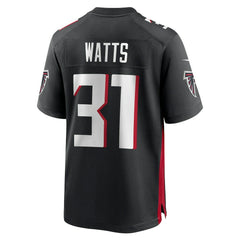Xavier Watts Atlanta Falcons Team Game Jersey - Black