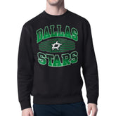 Dallas Stars Starter Team Grit Graphic Fleece Pullover Sweatshirt Black