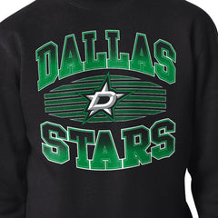 Dallas Stars Starter Team Grit Graphic Fleece Pullover Sweatshirt Black