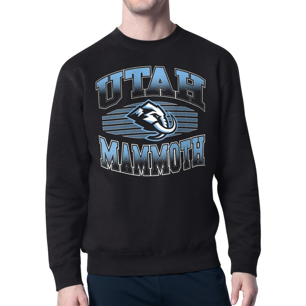 Utah Mammoth Starter Team Grit Graphic Fleece Pullover Sweatshirt Black