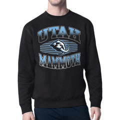 Utah Mammoth Starter Team Grit Graphic Fleece Pullover Sweatshirt Black