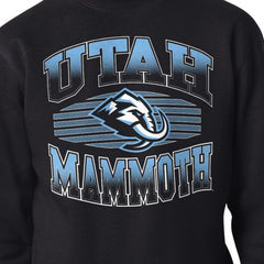 Utah Mammoth Starter Team Grit Graphic Fleece Pullover Sweatshirt Black