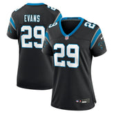 Akayleb Evans Carolina Panthers Women's Team Game Jersey - Black