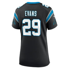 Akayleb Evans Carolina Panthers Women's Team Game Jersey - Black